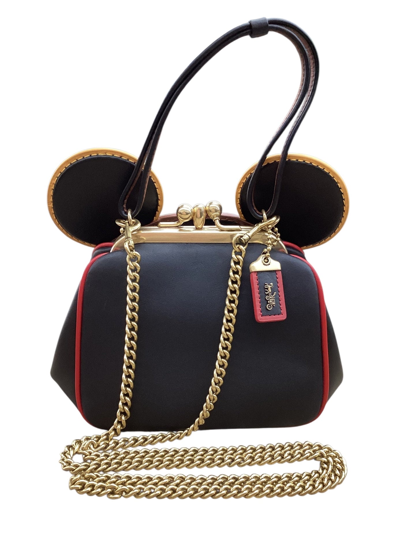 Handbag Designer By Coach In Black, Size:Small