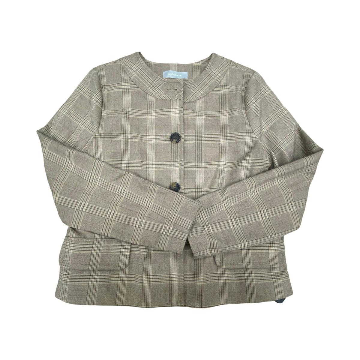 Blazer By Liz Claiborne In Plaid Pattern, Size:12