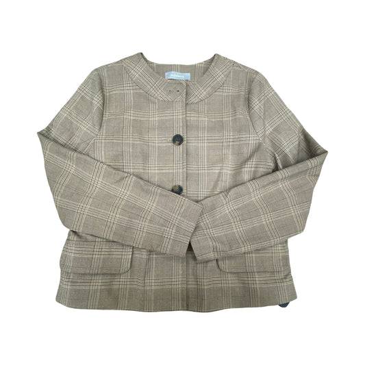Blazer By Liz Claiborne In Plaid Pattern, Size:12