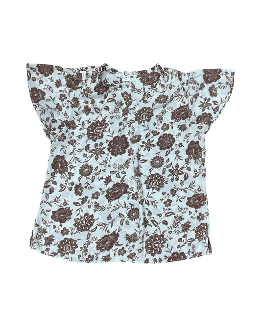 Top Ss By Maurices In Brown & Cream, Size:L