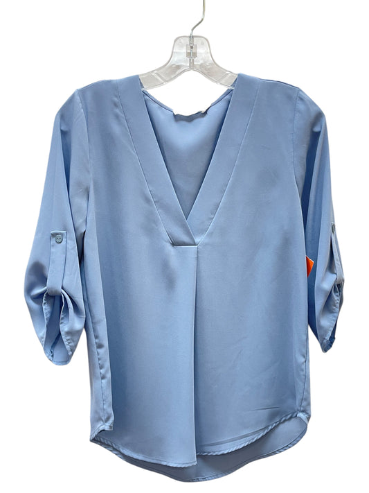 Top 3/4 Sleeve By Lush In Blue, Size:Xs