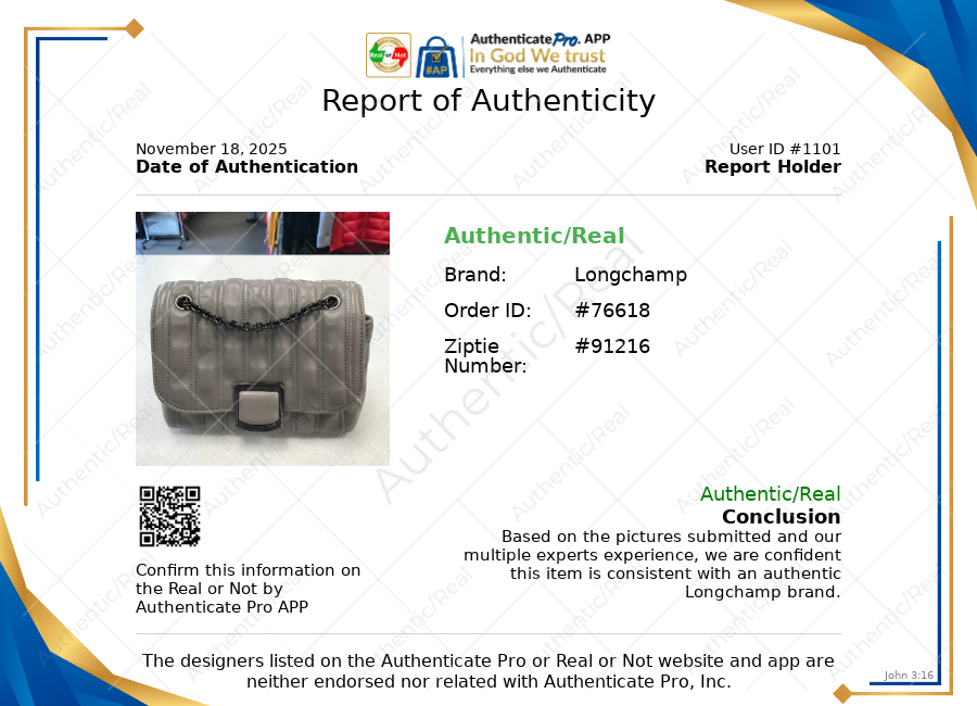 Handbag Designer By Longchamp In Grey, Size:Small