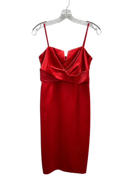 Dress Luxury Designer By Michele In Red, Size:4