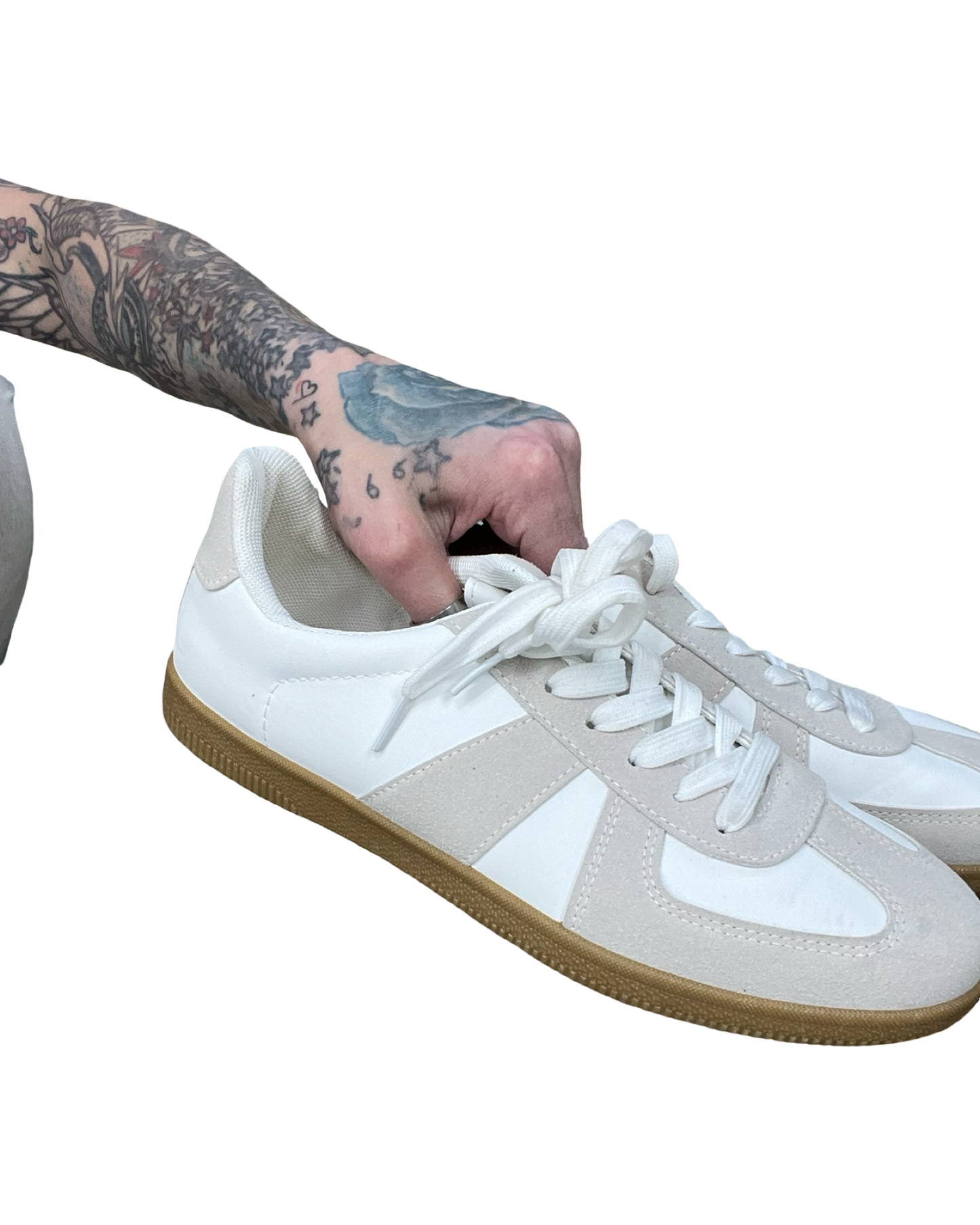Shoes Sneakers By Madden Girl In Tan & White, Size:10
