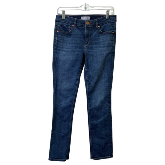 Jeans Straight By Loft In Blue Denim, Size:6
