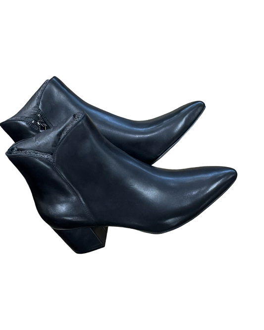 Boots Ankle Heels By Cole-Haan In Black, Size:8.5