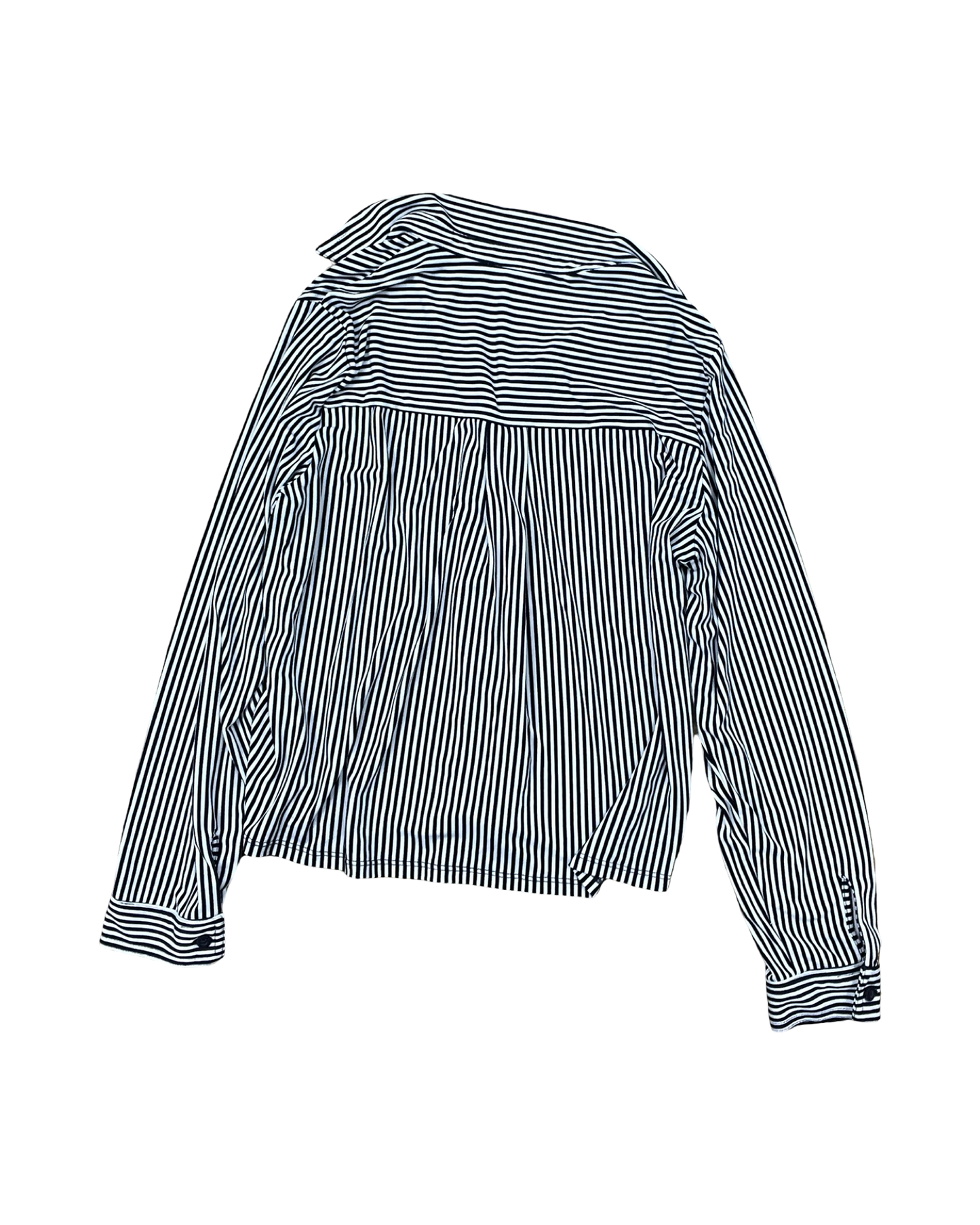 Blouse Ls By Adrianna Papell In Blue & White, Size:L