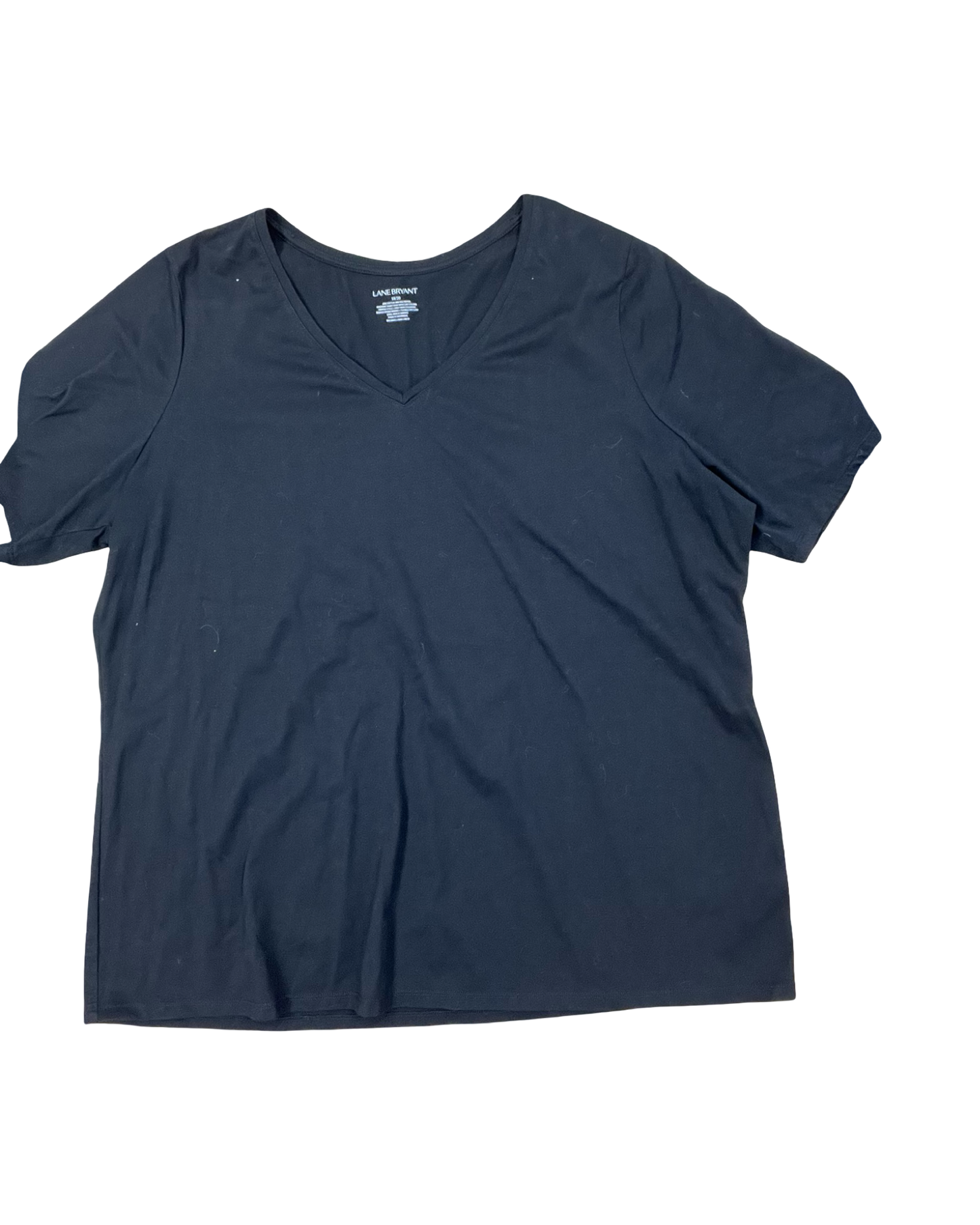Top Ss Basic By Lane Bryant In Black, Size:1X