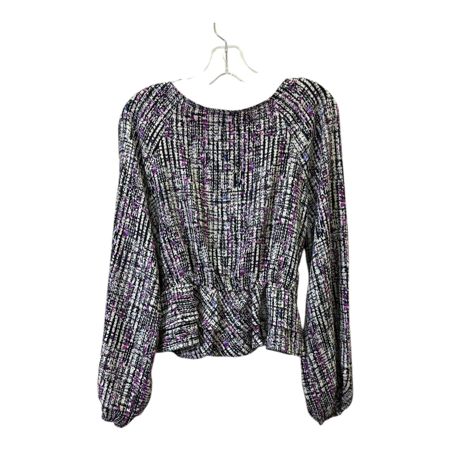 Top Ls Basic By Express In Black & Purple, Size:M