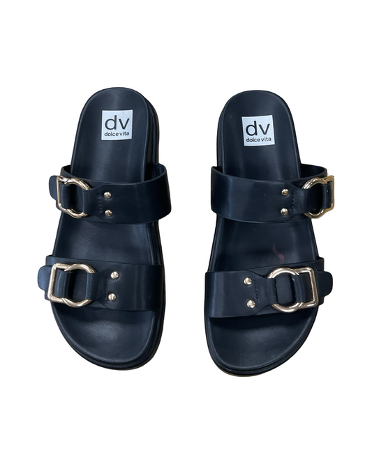 Sandals Flats By Dolce Vita In Black, Size:8
