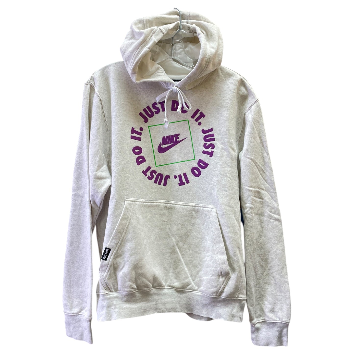 Athletic Top Ls Hoodie By Nike In Grey, Size:S