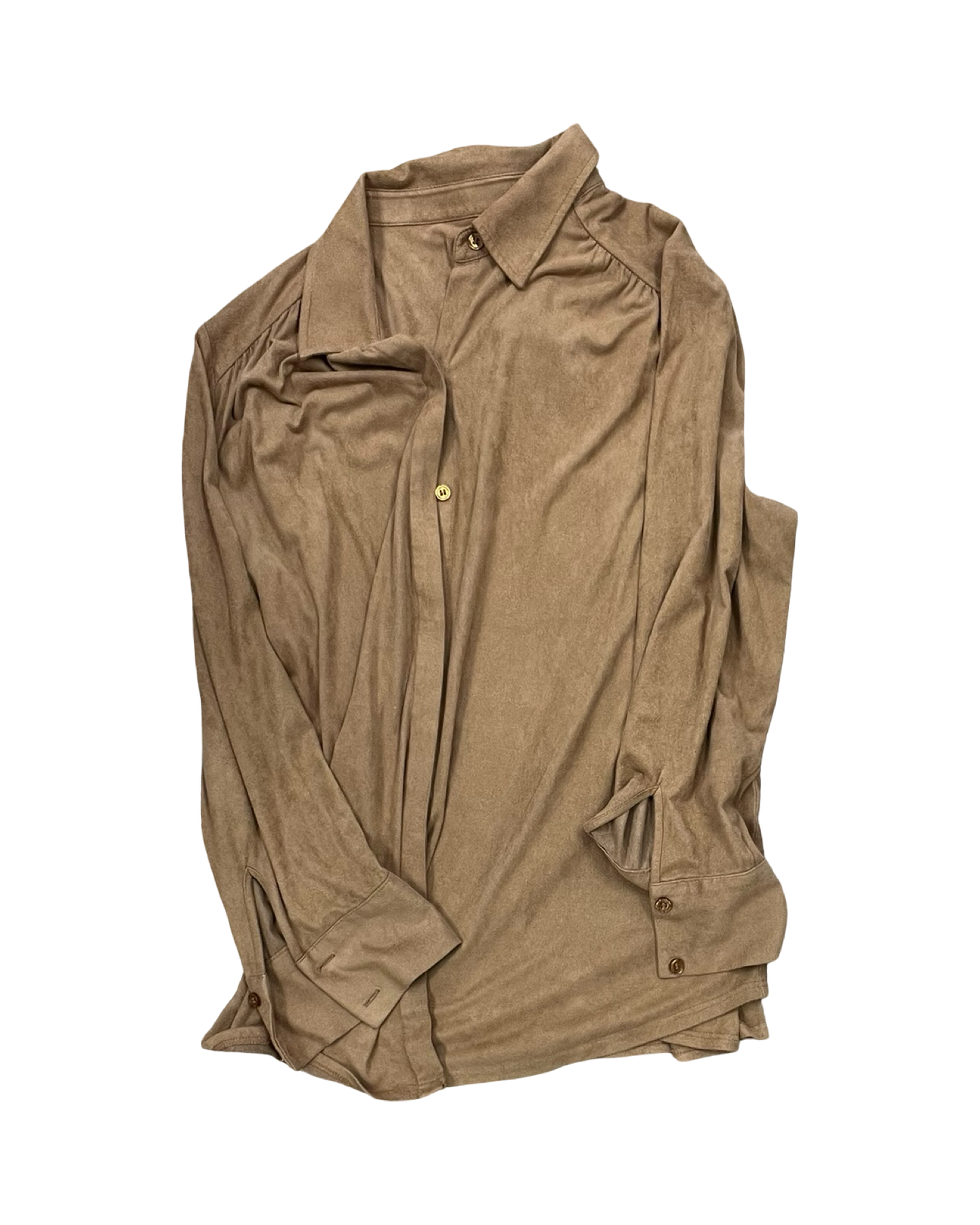 Blouse Ls By Chicos In Brown, Size:L