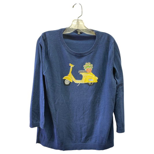 Sweater By Talbots In Blue, Size:Xlp
