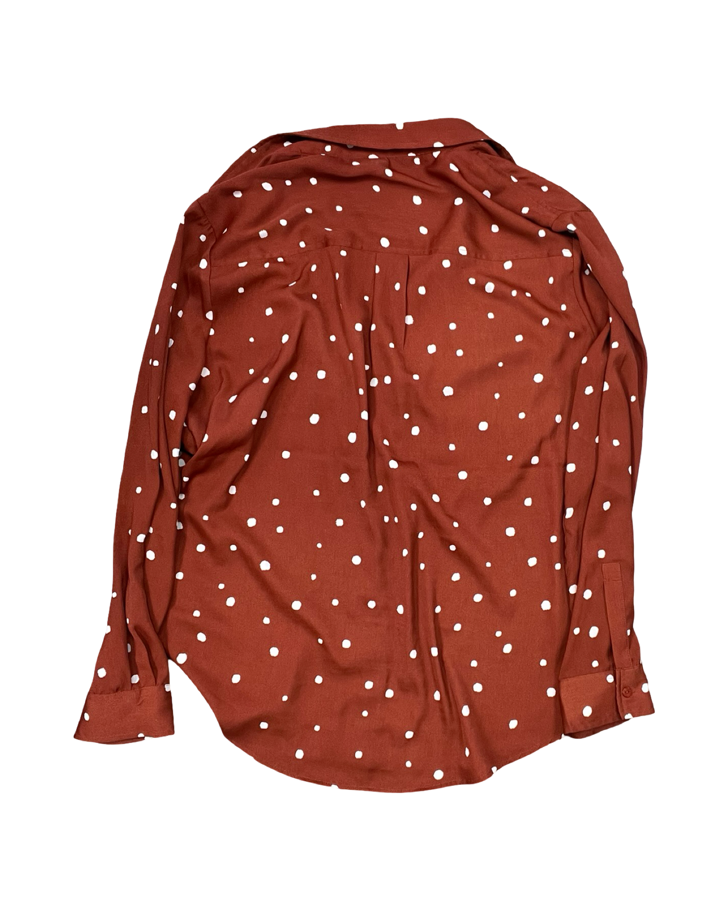 Blouse Ls By Liverpool In Brown & Cream, Size:L