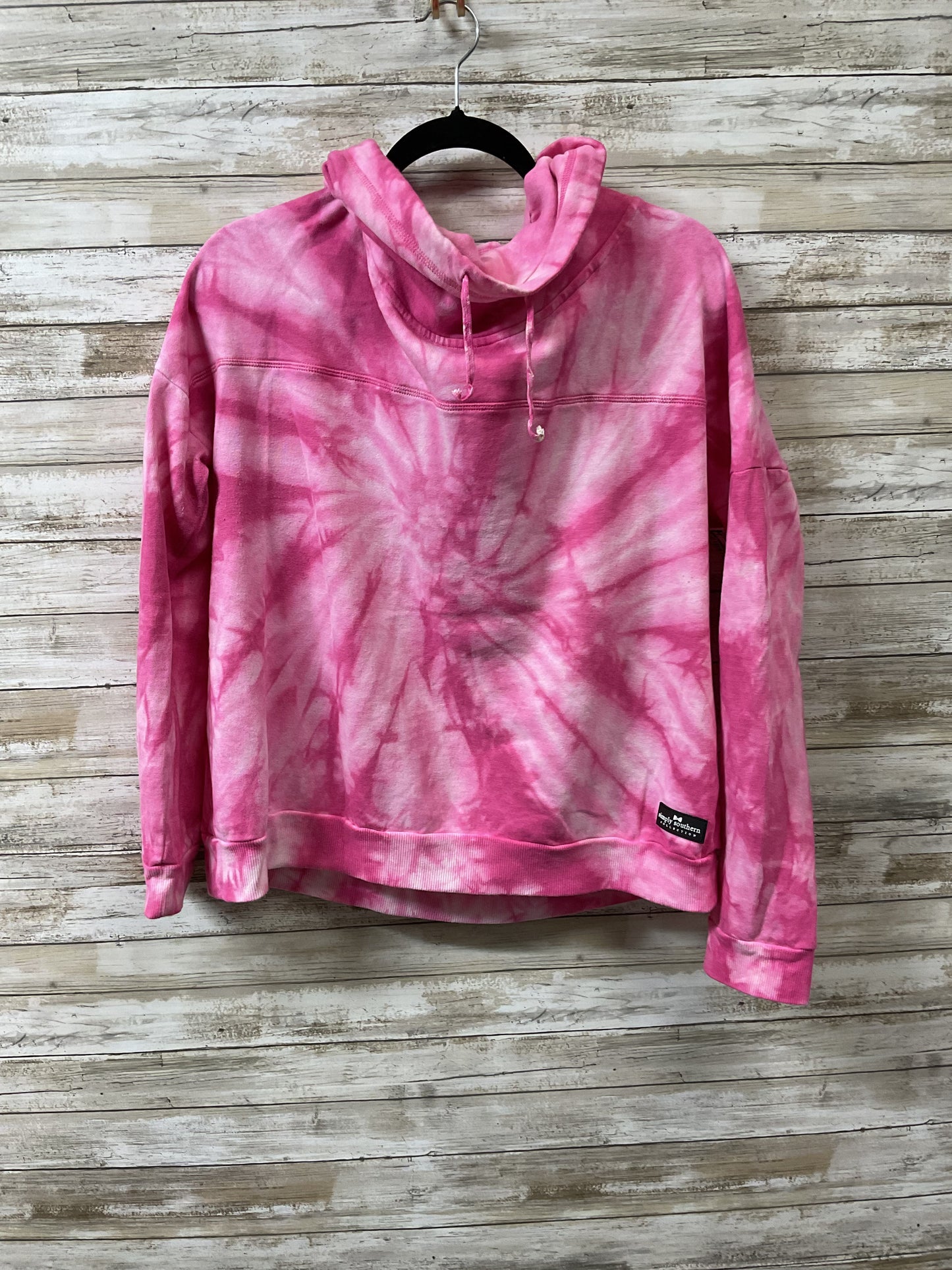 Sweatshirt Crewneck By Simply Southern In Pink, Size:L