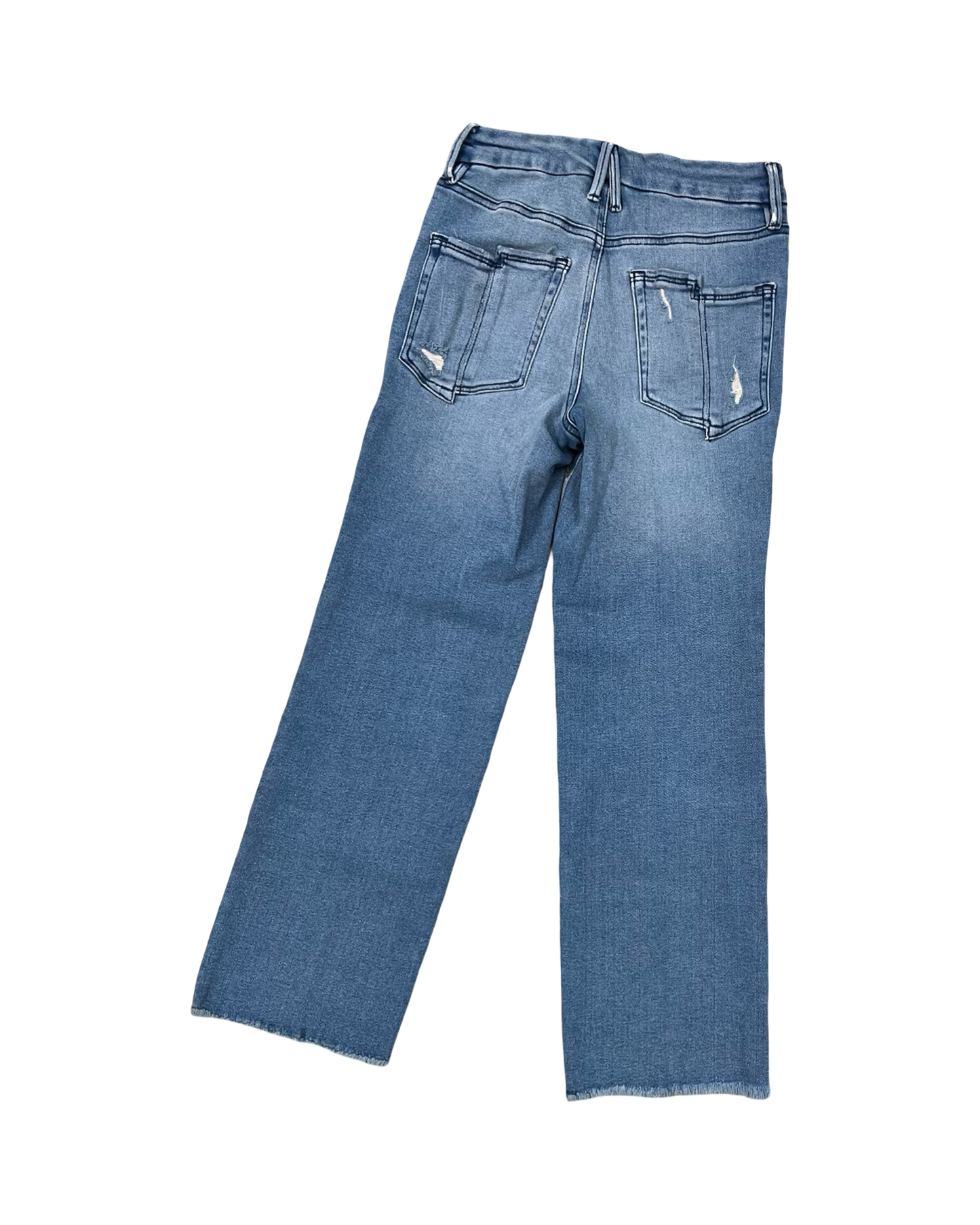 Jeans Skinny By Good American In Blue Denim, Size:0