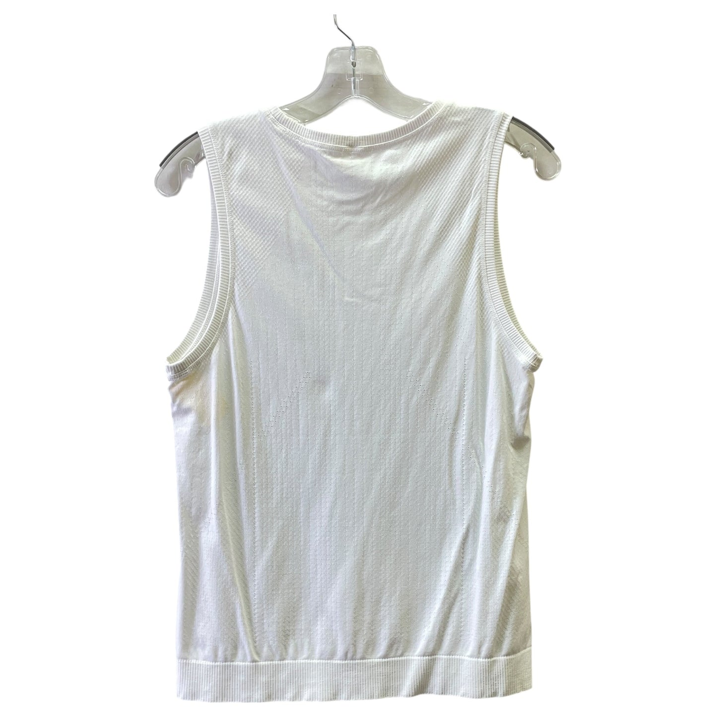 Top Sleeveless By Athleta In White, Size:M