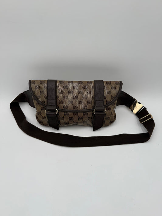 Belt Bag Luxury Designer By Gucci In Brown, Size:Medium