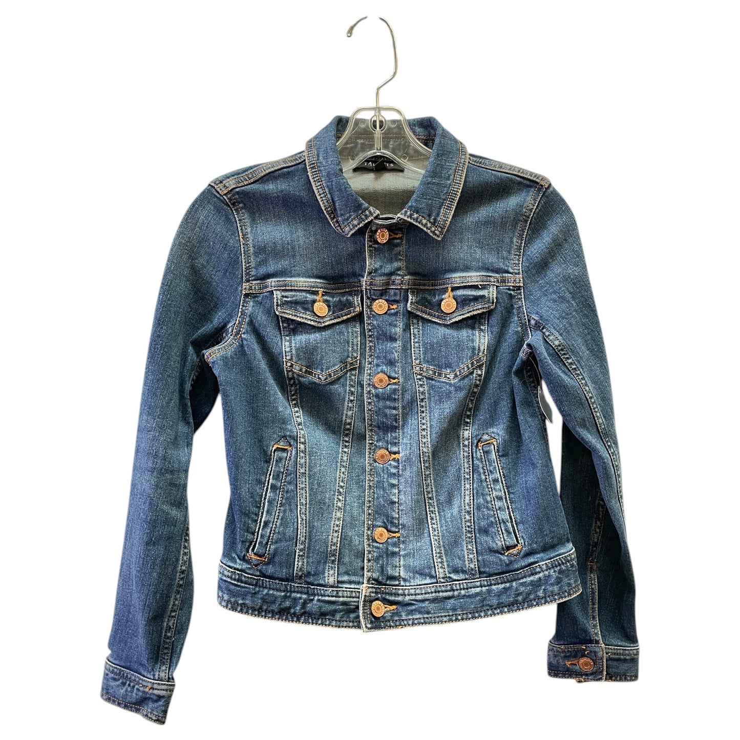 Jacket Denim By Talbots In Blue, Size:Sp