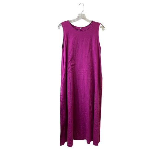Dress Casual Maxi By Uniqlo In Purple, Size:L