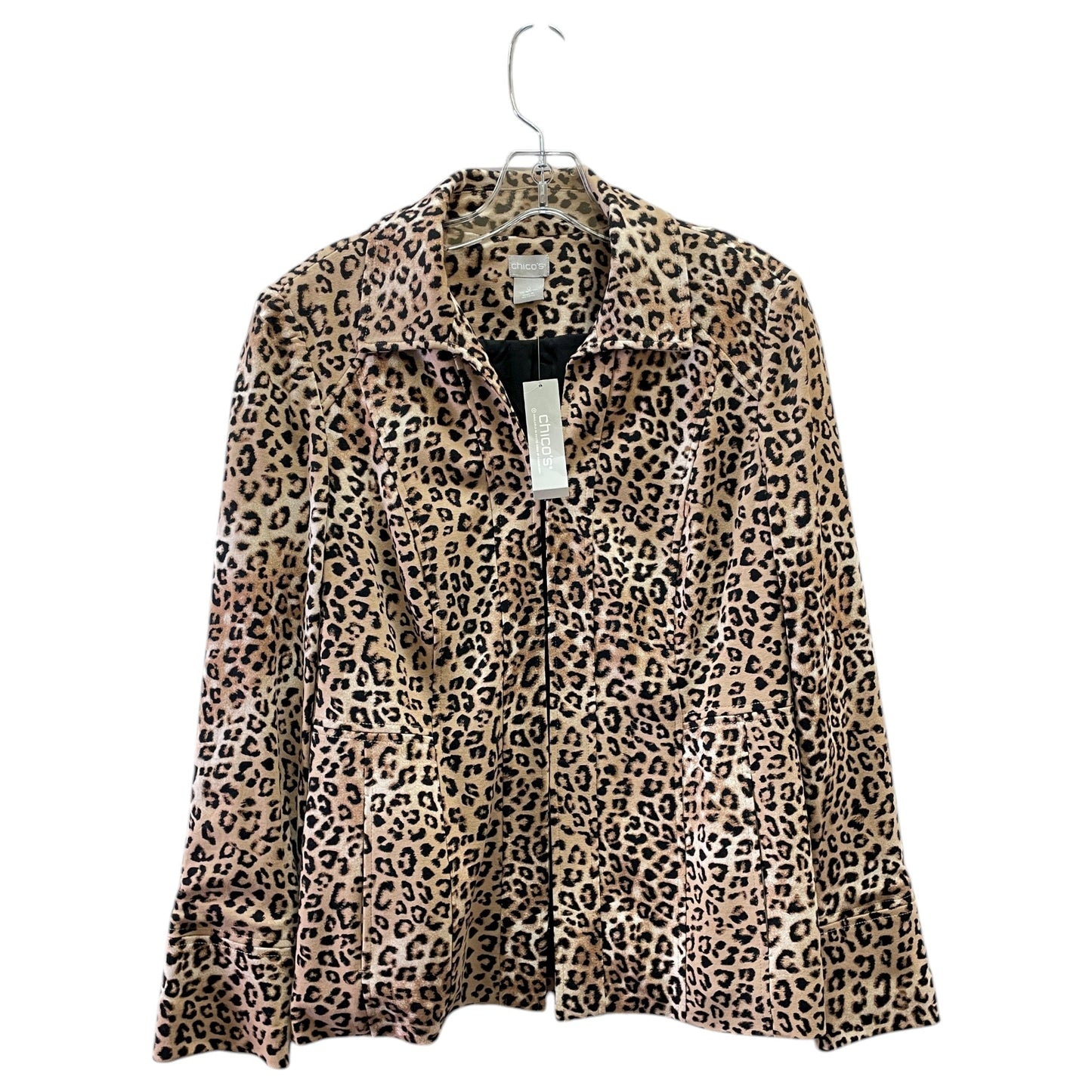 Blazer By Chicos In Animal Print, Size:0