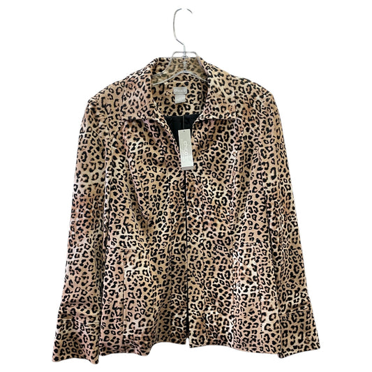 Blazer By Chicos In Animal Print, Size:0