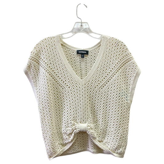 Sweater By Express In Cream, Size:Xs