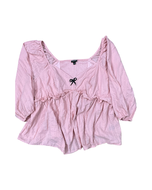 Top 3/4 Sleeve By Torrid In Pink, Size:3X