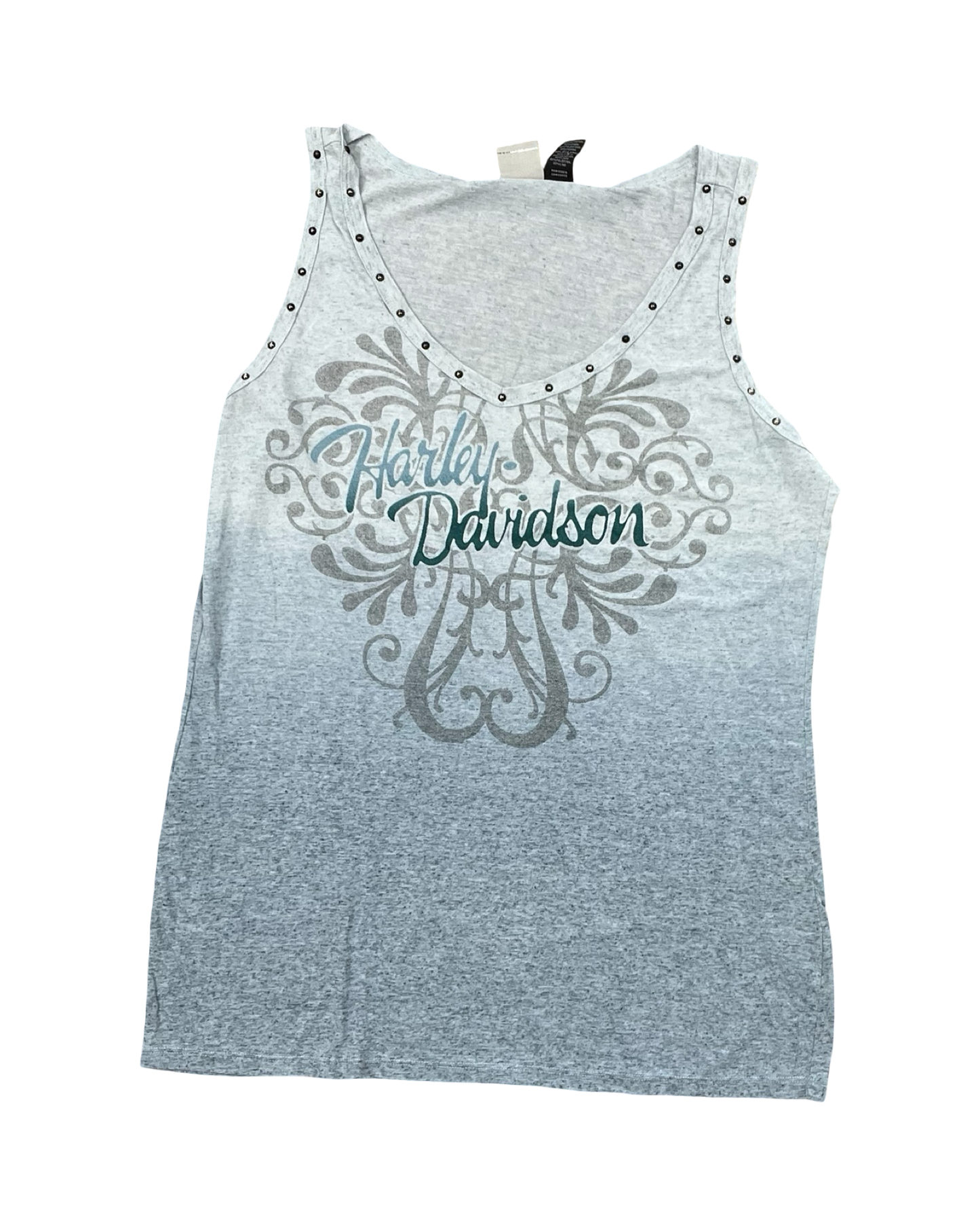Top Sleeveless By Harley Davidson In Blue, Size:2X