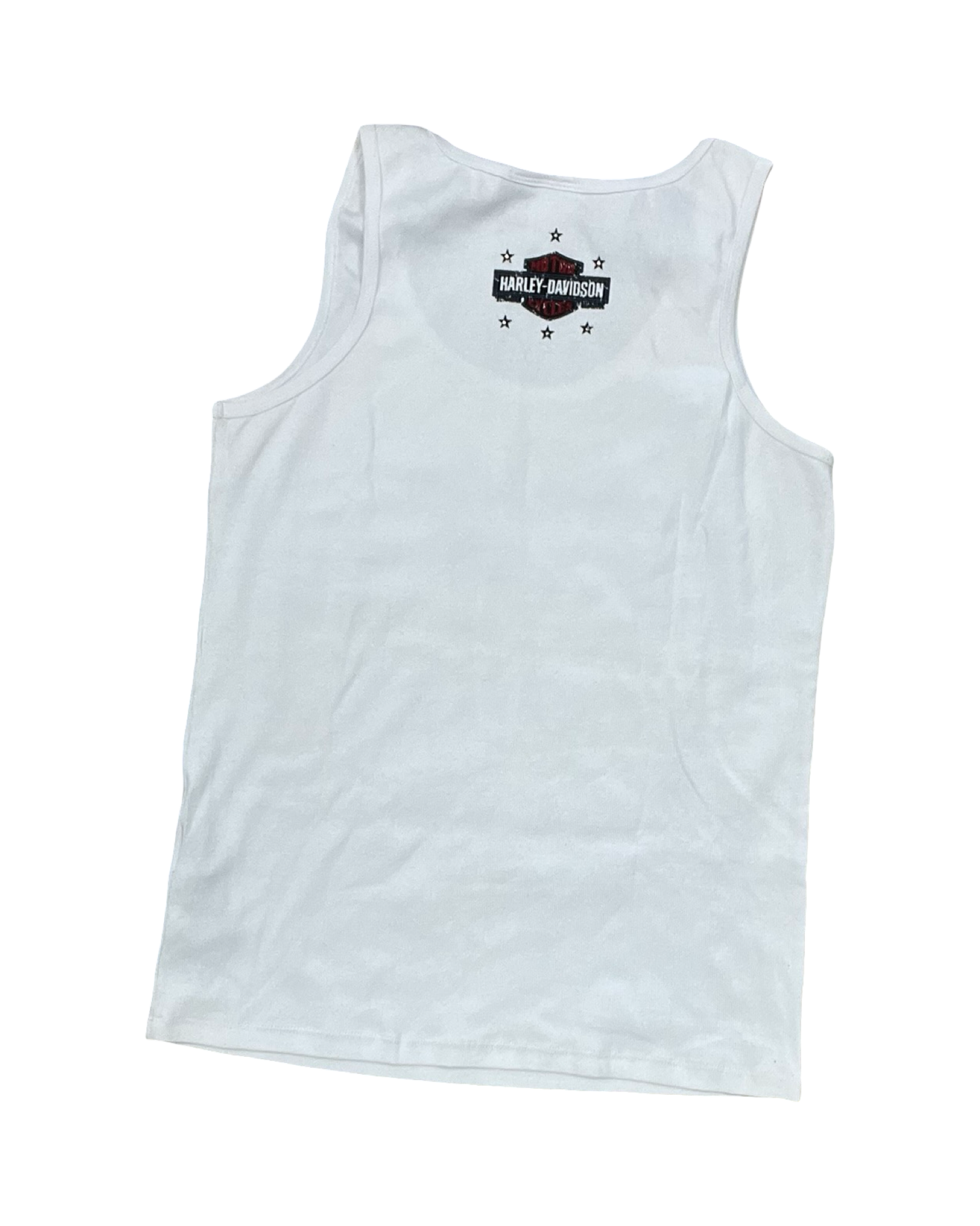 Top Sleeveless By Harley Davidson In White, Size:Xl