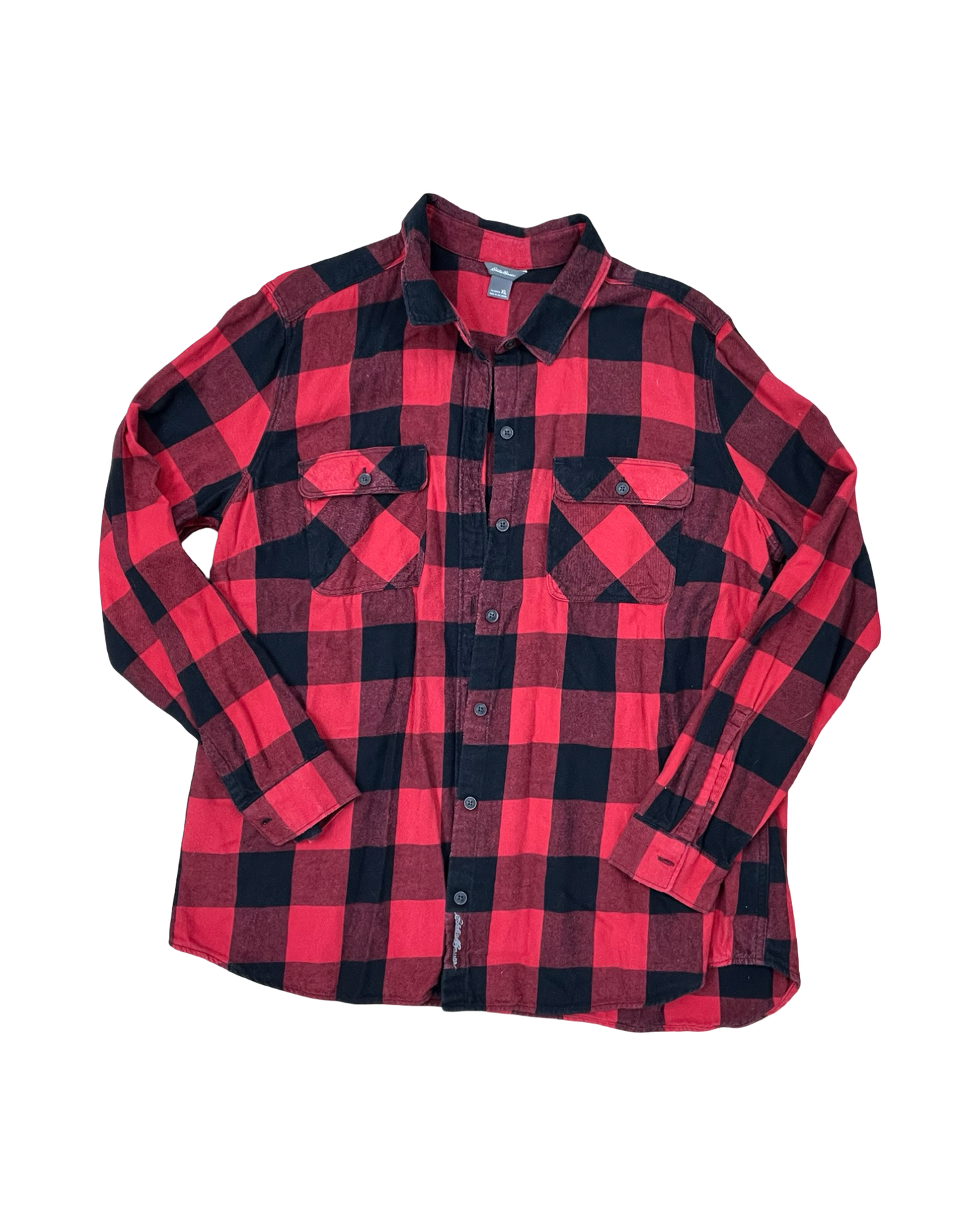 Top Ls By Eddie Bauer In Black & Red, Size:Xl