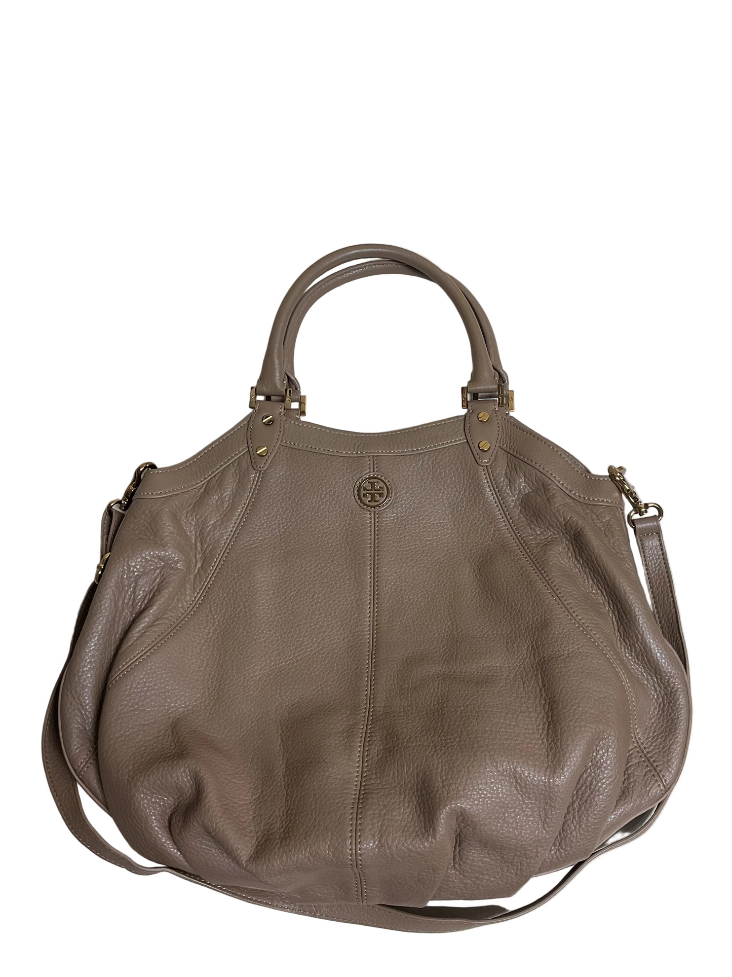 Handbag Designer By Tory Burch In Brown, Size:Medium