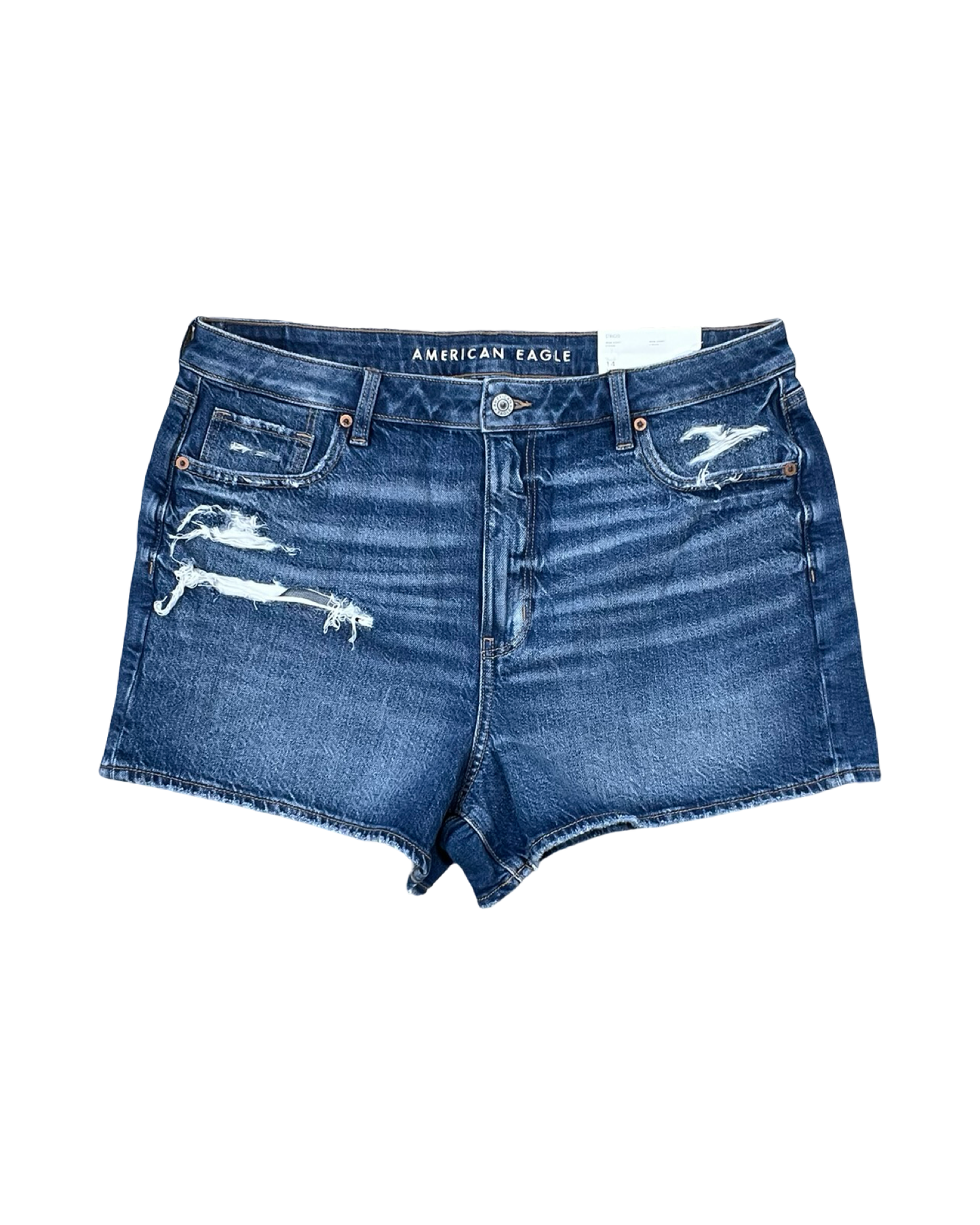 Shorts By American Eagle In Blue Denim, Size:14