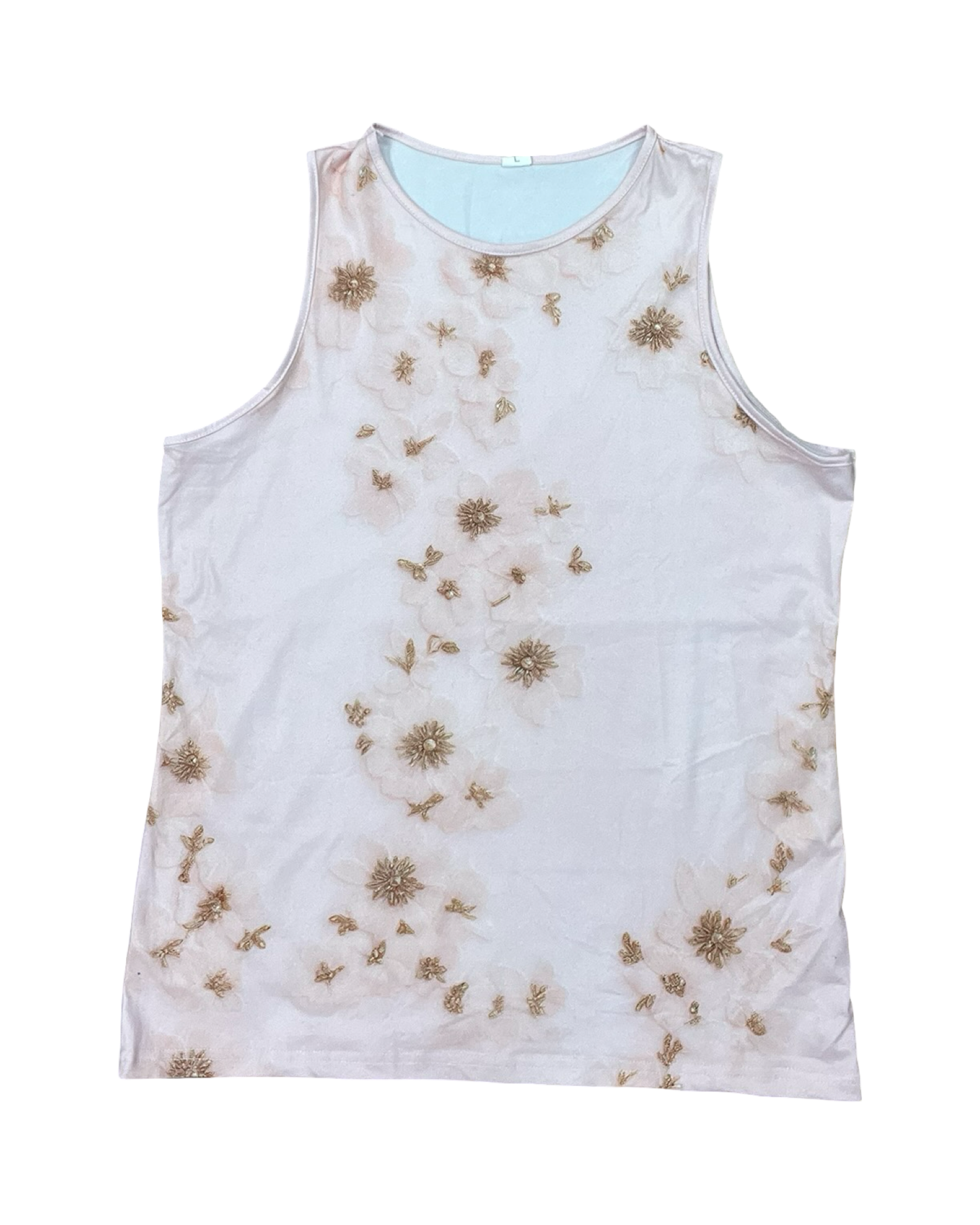 Top Sleeveless By Clothes Mentor In Pink, Size:L