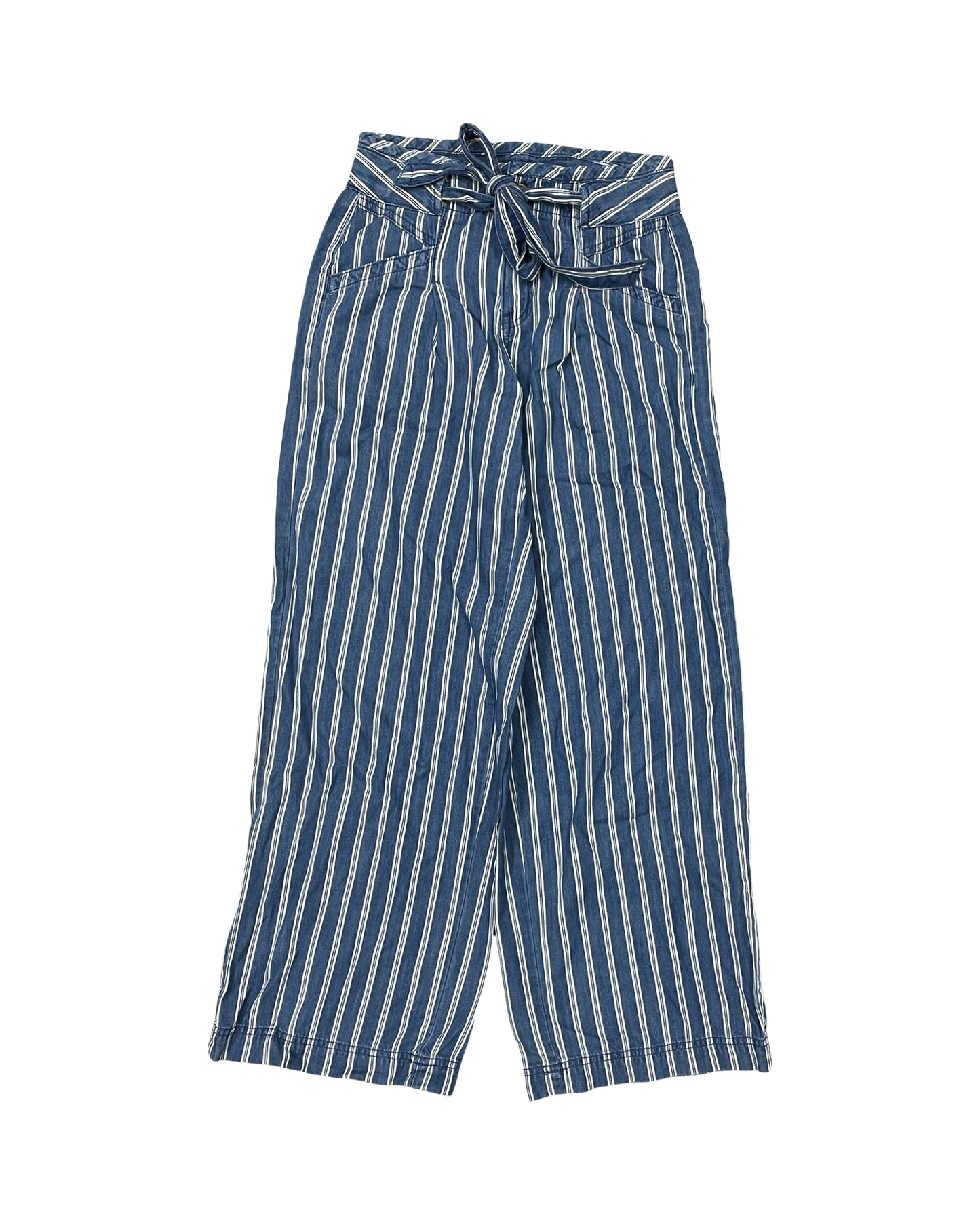 Jeans Wide Leg By American Eagle In Blue & White, Size:0