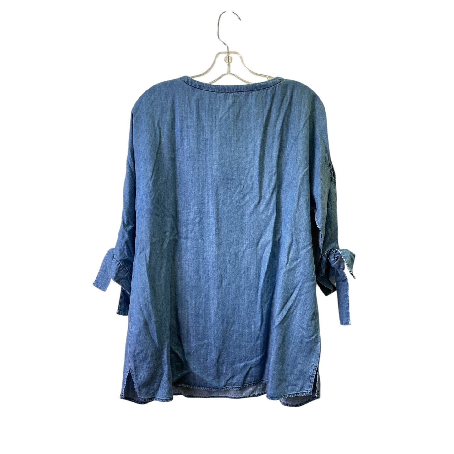 Top 3/4 Sleeve By Soft Surroundings In Blue, Size:M