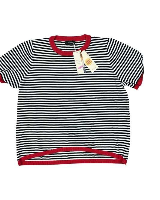 Top Ss By Dokotoo In Black & White, Size:2X