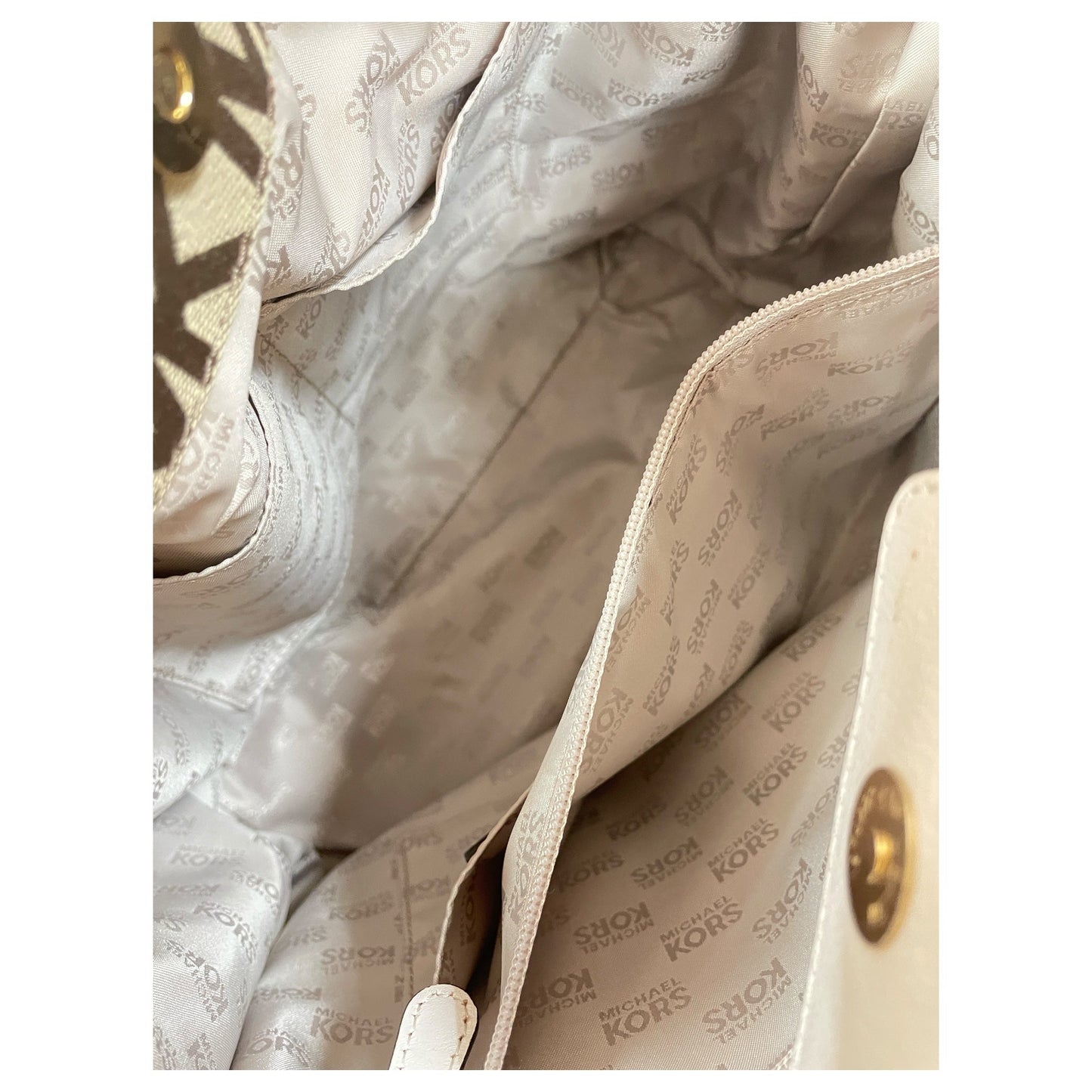 Crossbody Designer By Michael Kors In Tan, Size:Medium