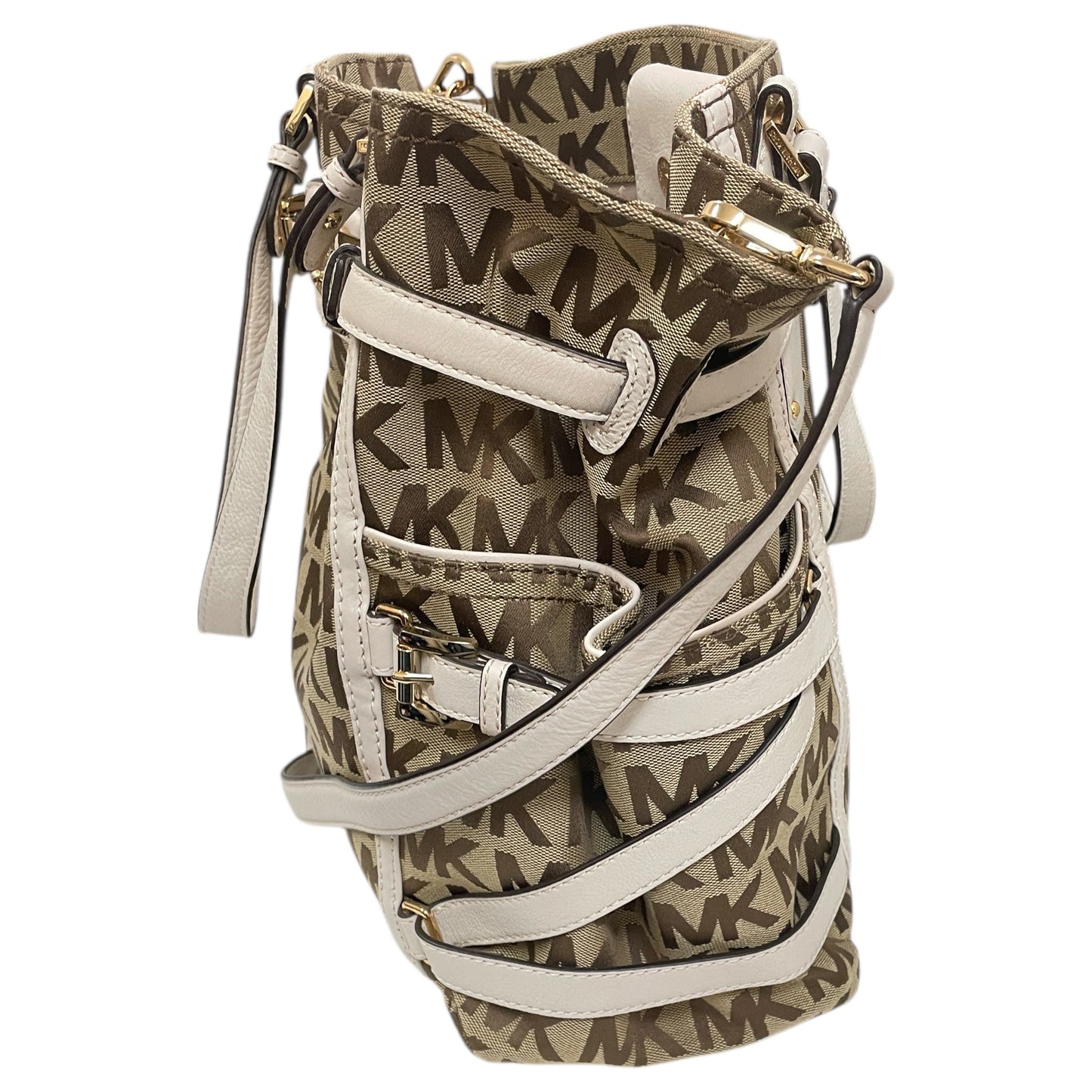 Crossbody Designer By Michael Kors In Tan, Size:Medium