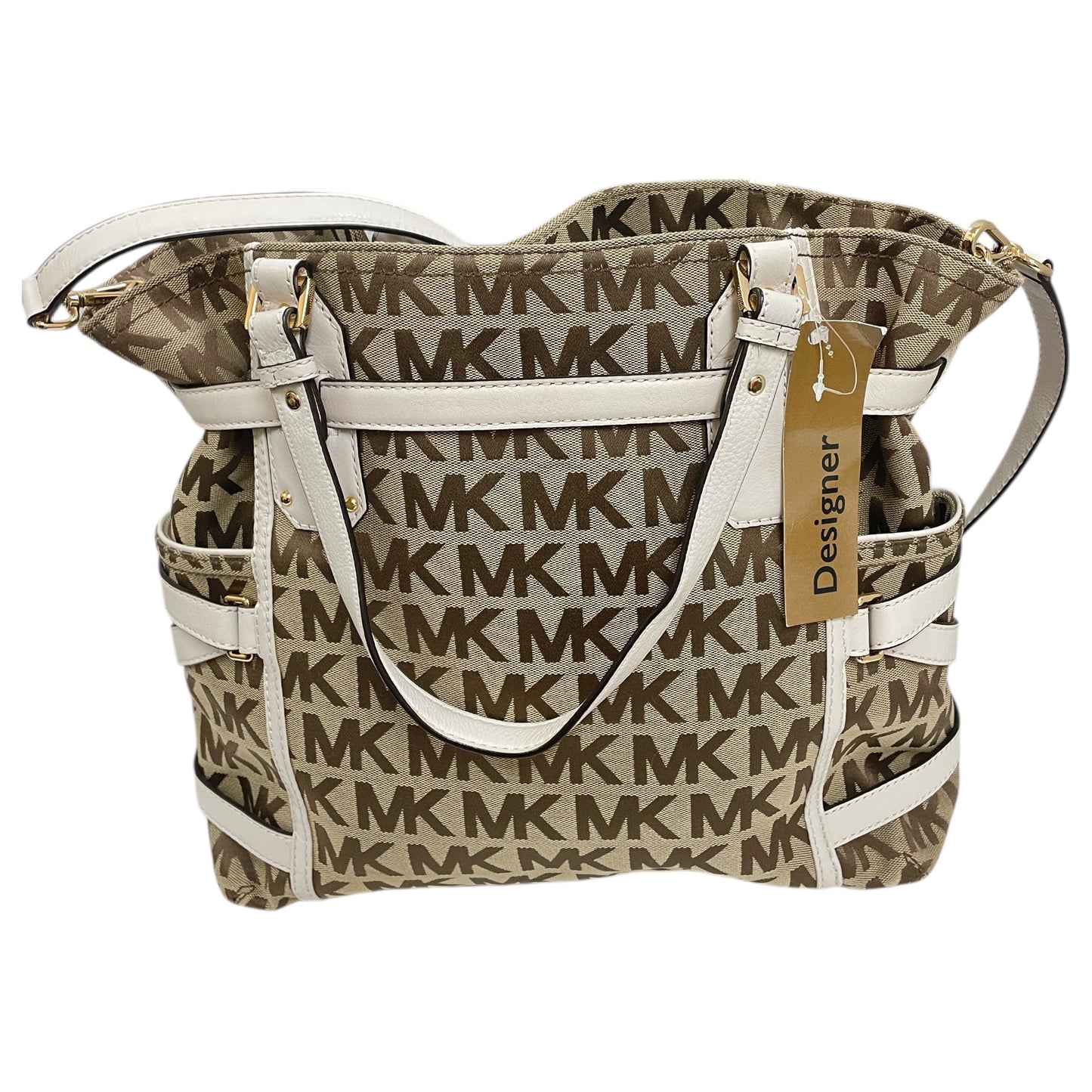 Crossbody Designer By Michael Kors In Tan, Size:Medium