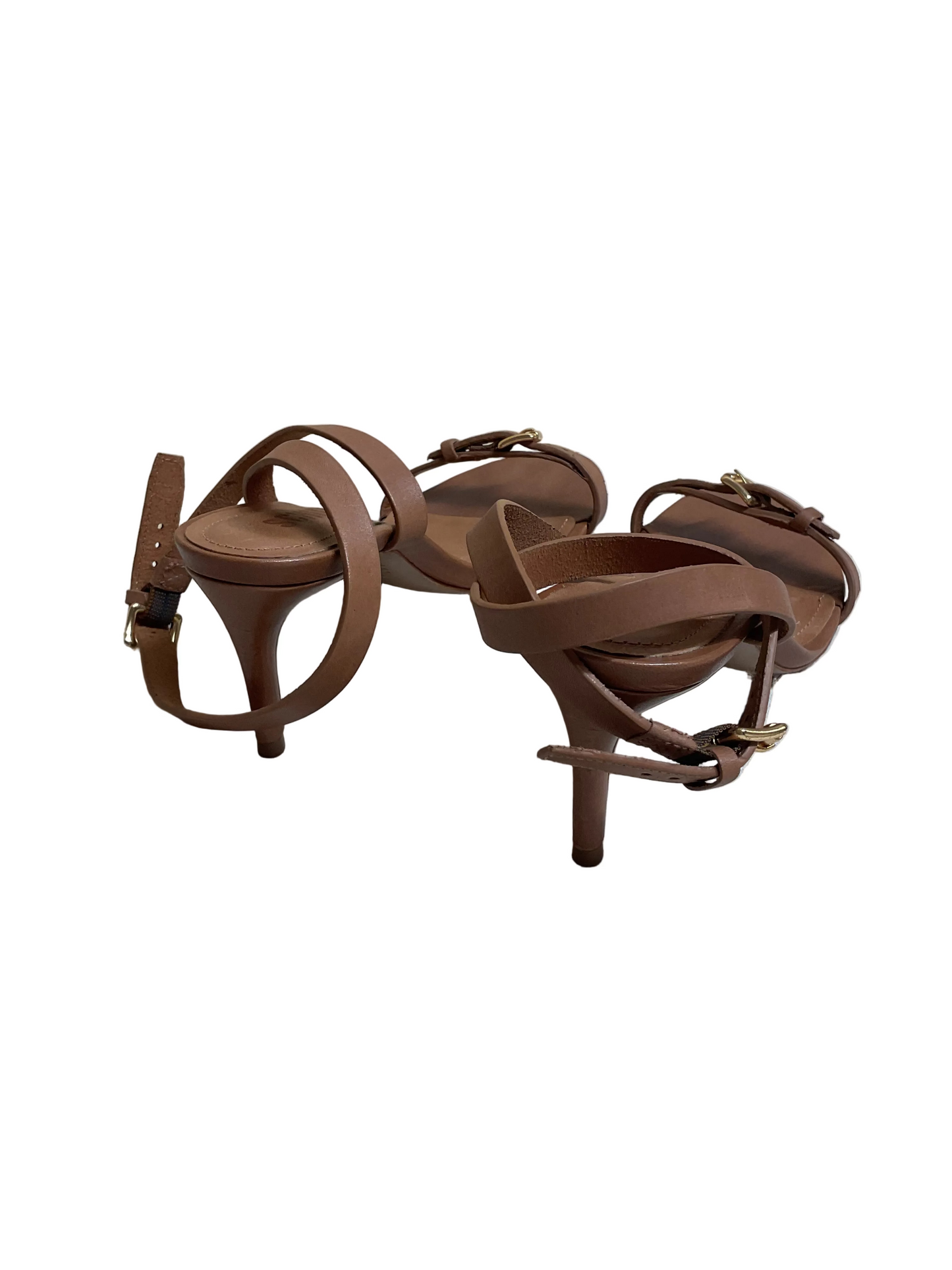 Sandals Heels Kitten By Schutz In Tan, Size:5.5