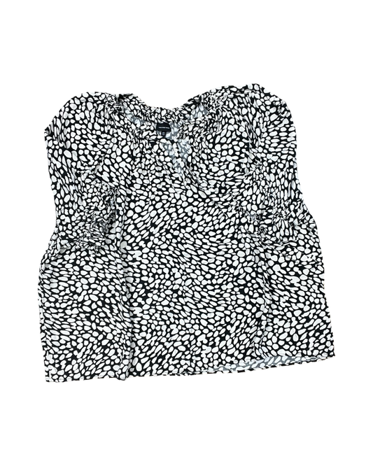 Top Ss By Who What Wear In Black & Cream, Size:4X