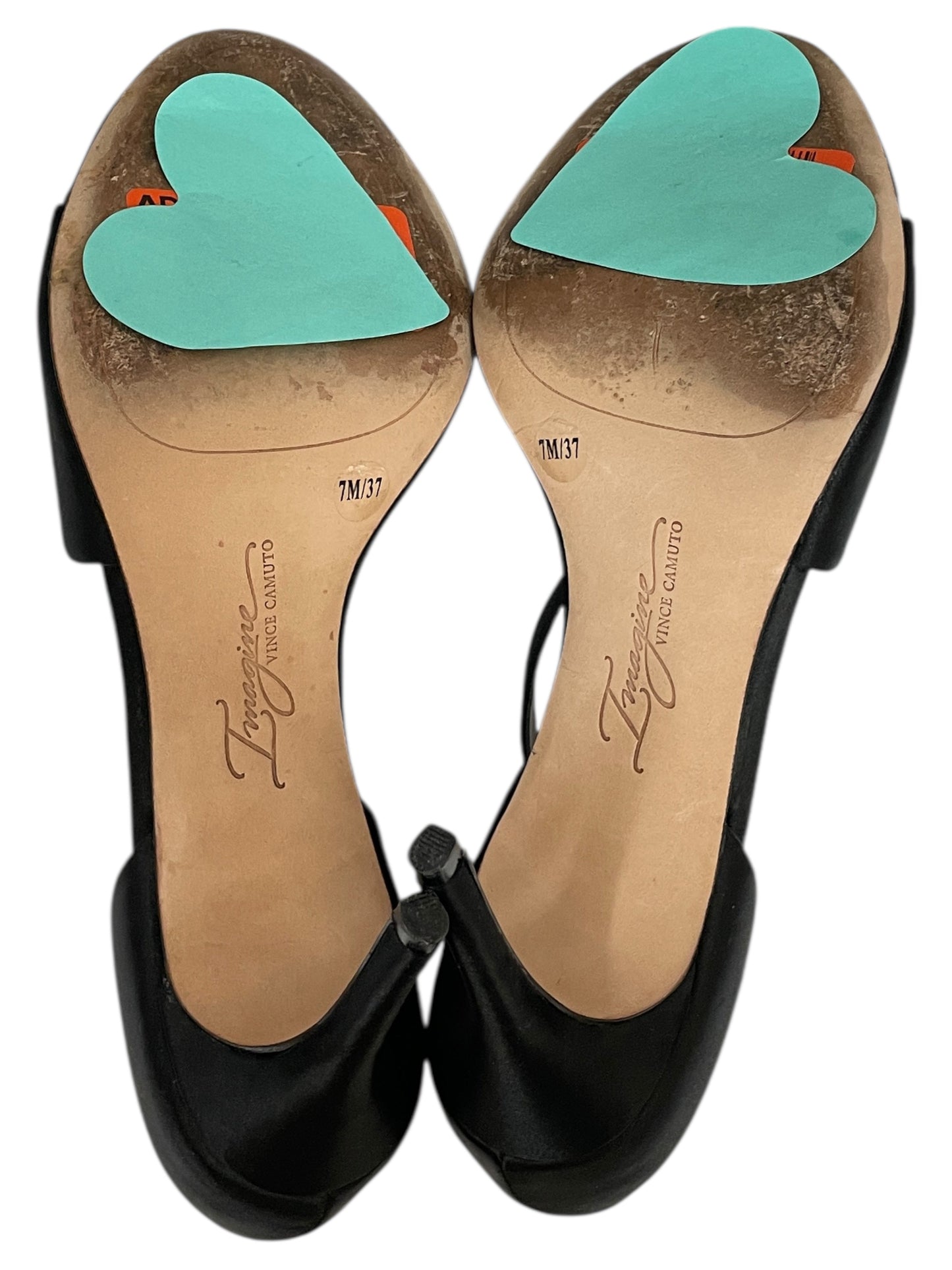 Sandals Heels Stiletto By Vince Camuto In Black, Size:7