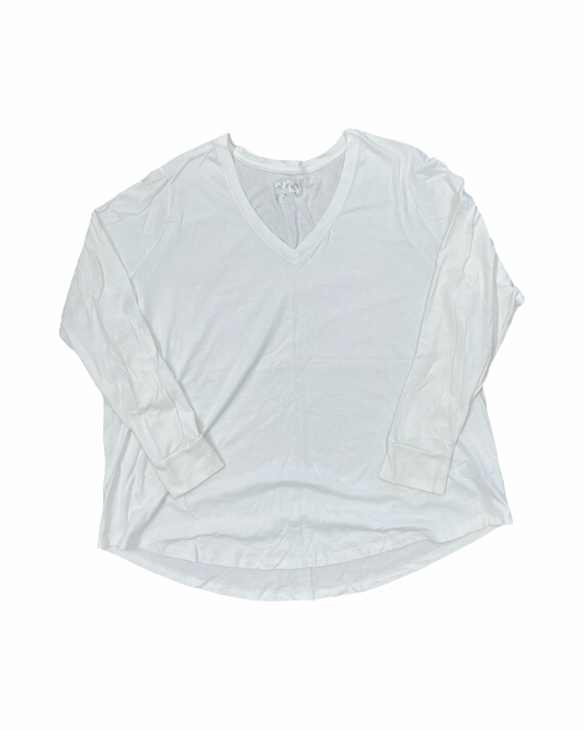 Top Ls Basic By Terra & Sky In Cream, Size:3X