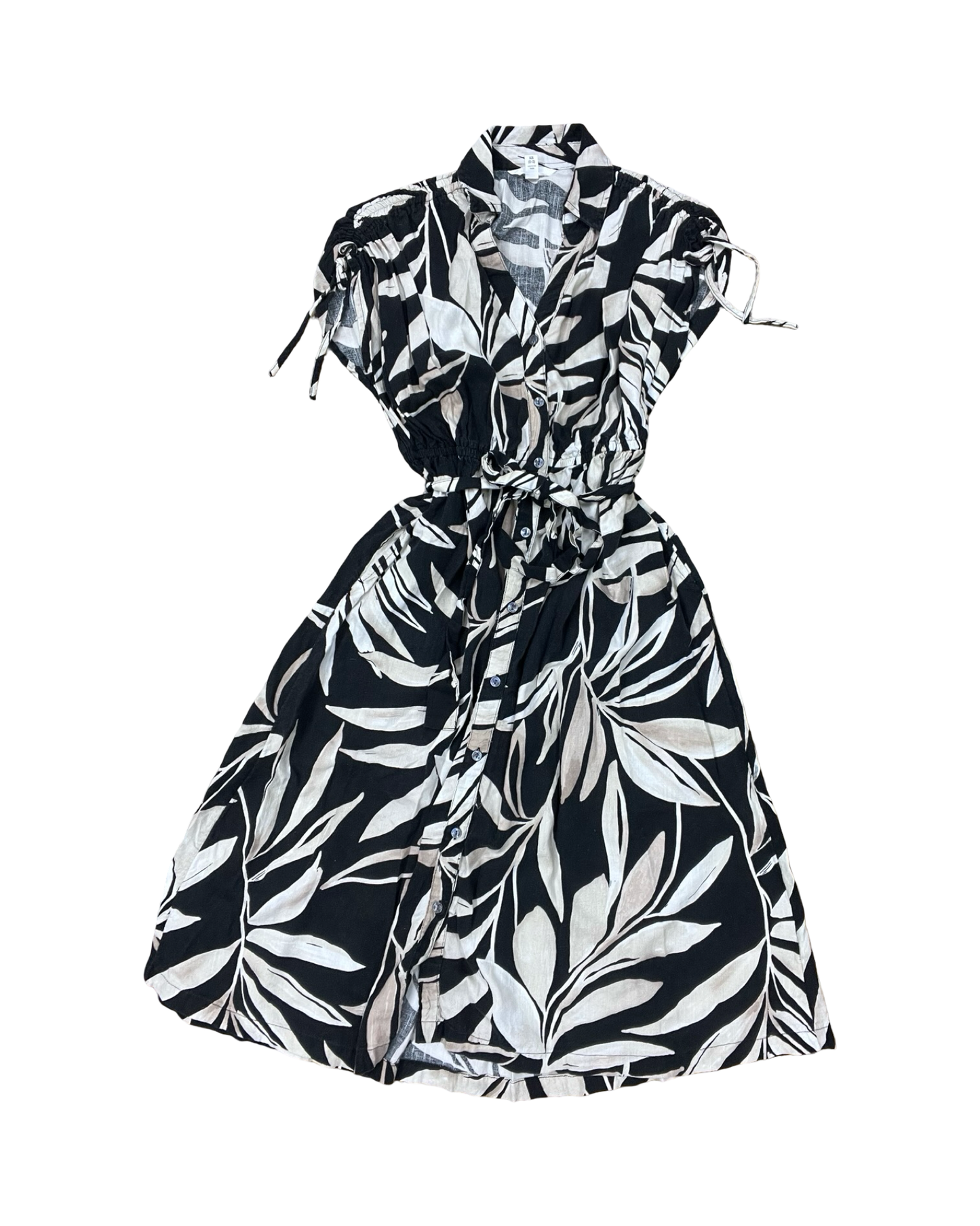 Dress Casual Maxi By Time And Tru In Black & Tan, Size:Xs