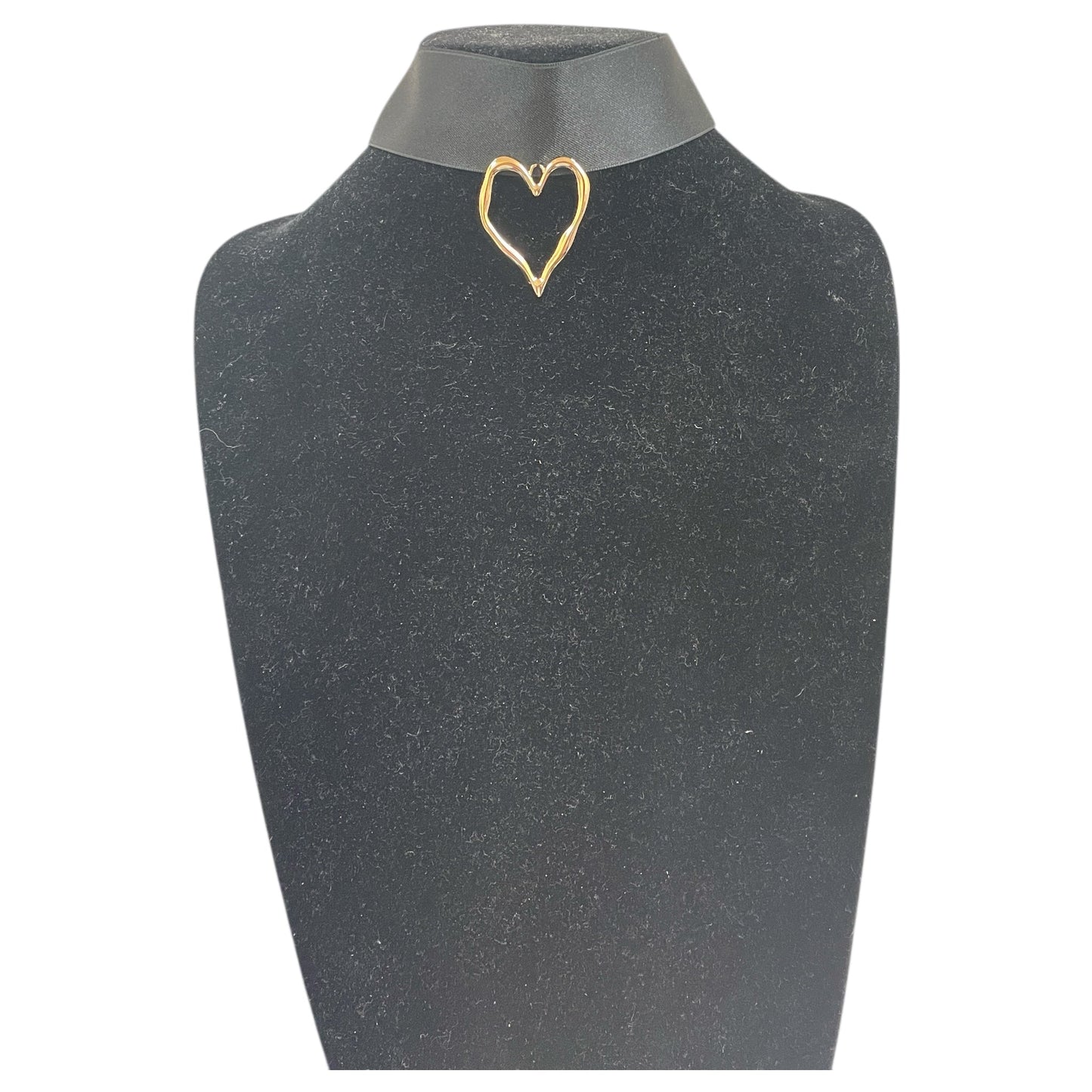 Necklace Choker & Collar By Akira In Black & Gold, Size:1