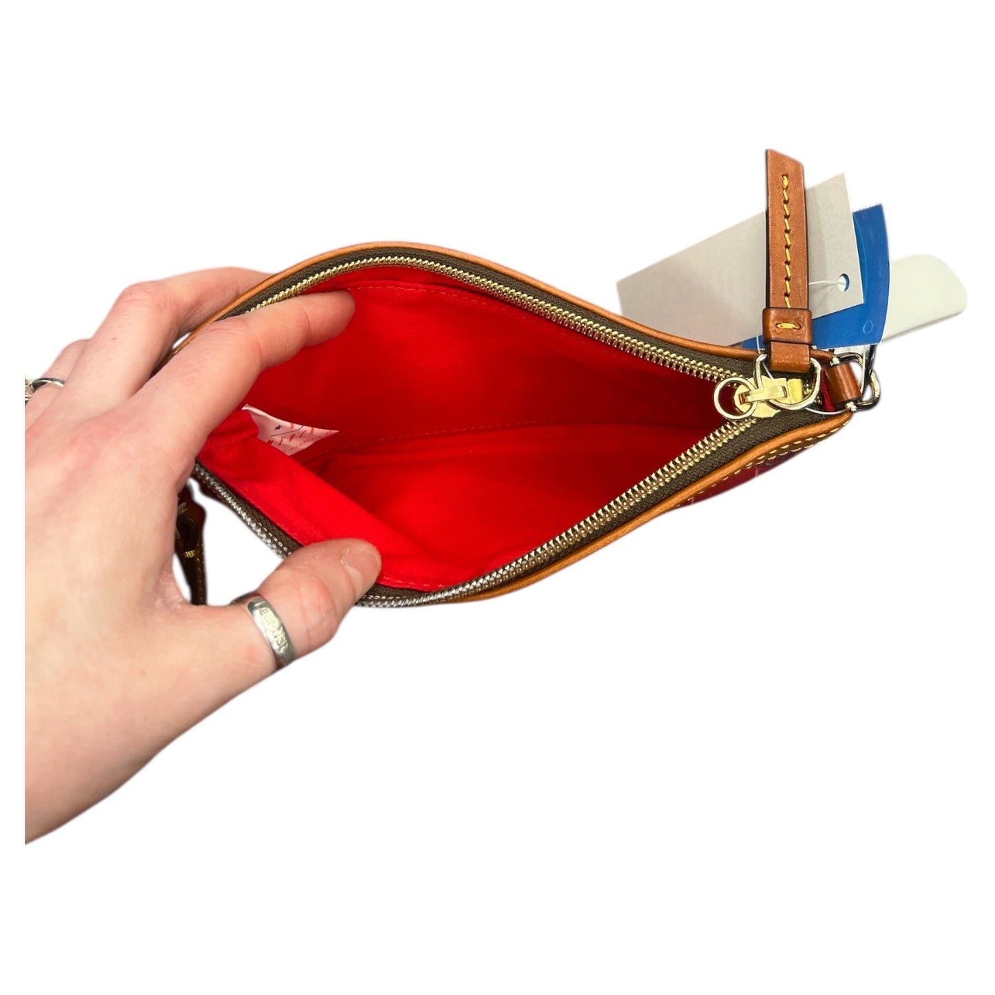 Wristlet Designer By Dooney And Bourke In Red, Size:Medium