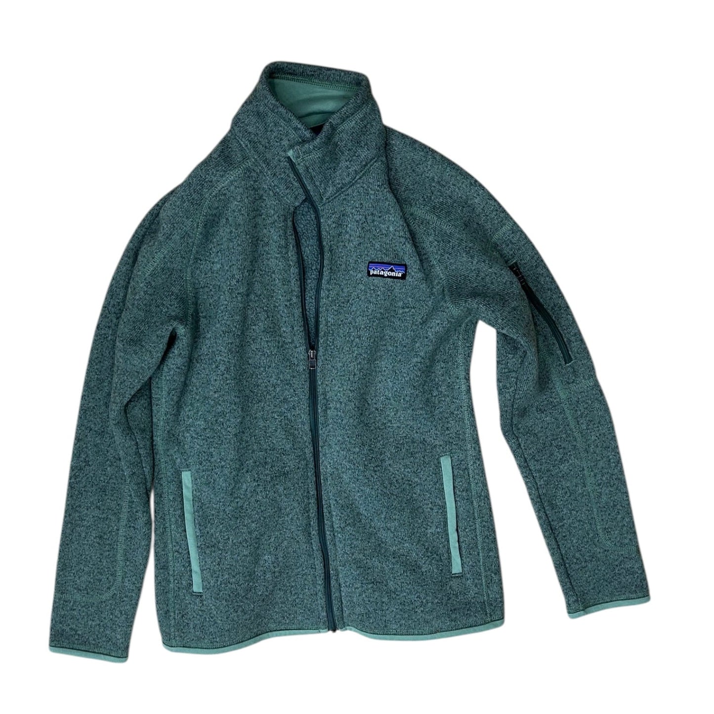 Athletic Jacket By Patagonia In Green, Size:S