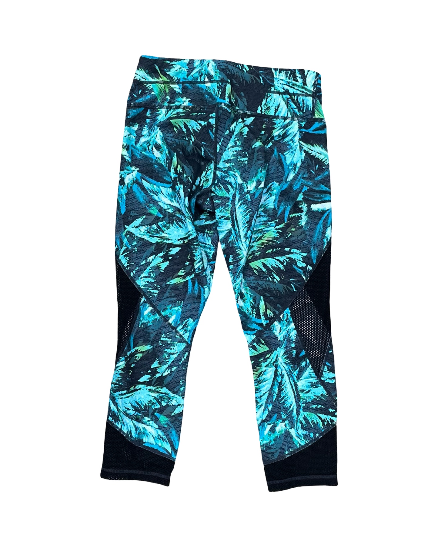 Athletic Capris By Athleta In Blue & Green, Size:S