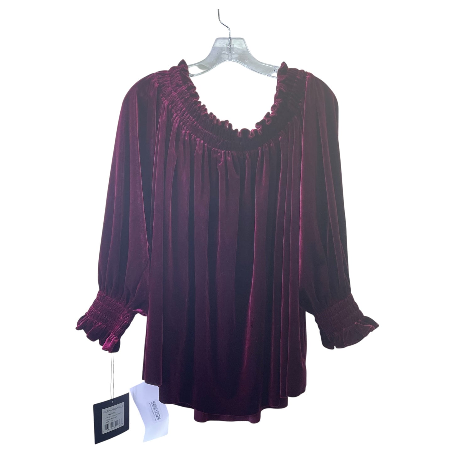 TOP LS by NORMA KAMALI In MAROON, Size: M
